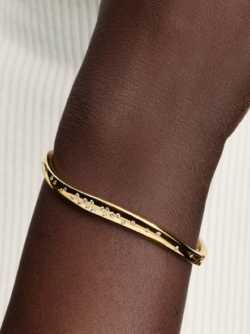 Bracciale Pandora Linea Sinuosa con Pietre Luminose 564655C01