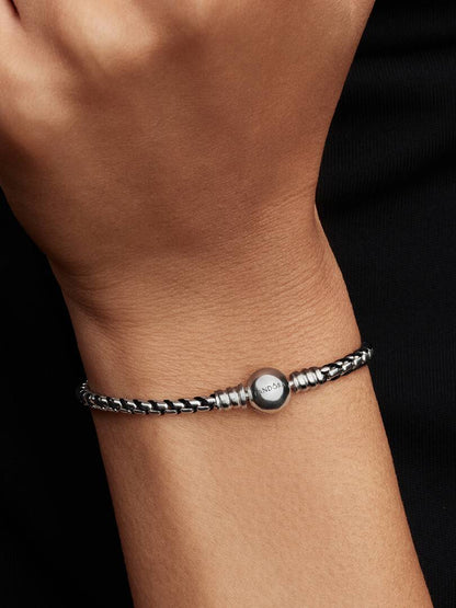 Bracciale Pandora Intreccio Tessuto Nero 593816C02