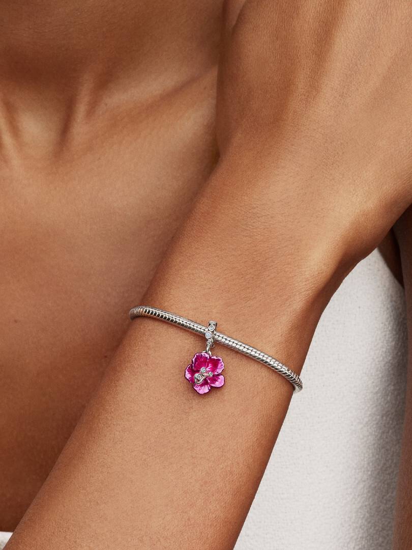Charm Pandora Pendente Fiore di Ibisco 794698C01
