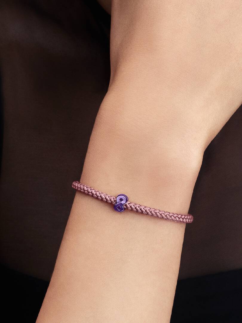 Mini Charm Pandora Infinito effetto metallico viola - 794909C01