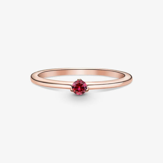 Anello Pandora con Solitario Rosso 189259C01