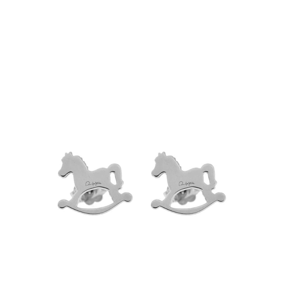 Rue Des Mille Horse Stud Earrings OR-LOBO-CAV