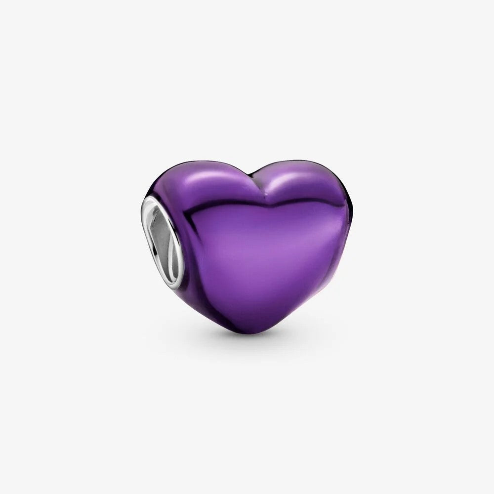 Charm Pandora Cuore Viola Metallico 793337C01