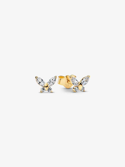 Pandora Dark Pink Crystal Hoop Earrings 925 Sterling Silver 293851C02