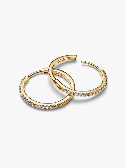 Orecchini Pandora Cerchi Grandi Pavè 264652C01