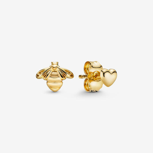 Pandora Bee and Heart Stud Earrings 268648C00