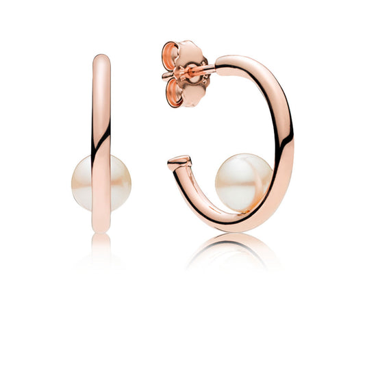 Orecchini Pandora a cerchio Perle contemporanee 287528P