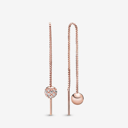 Orecchini Pandora Sfere Luminose e Pavé 288325CZ