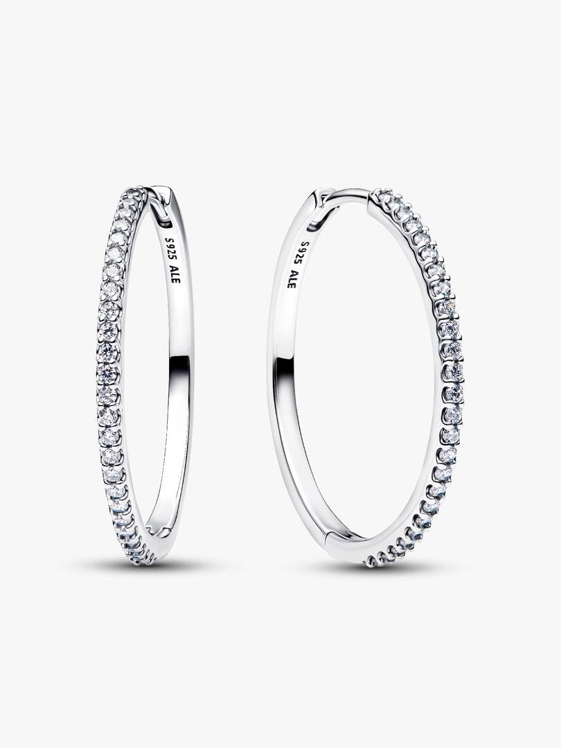 Orecchini Pandora Cerchi Grandi Pavé 294650C01