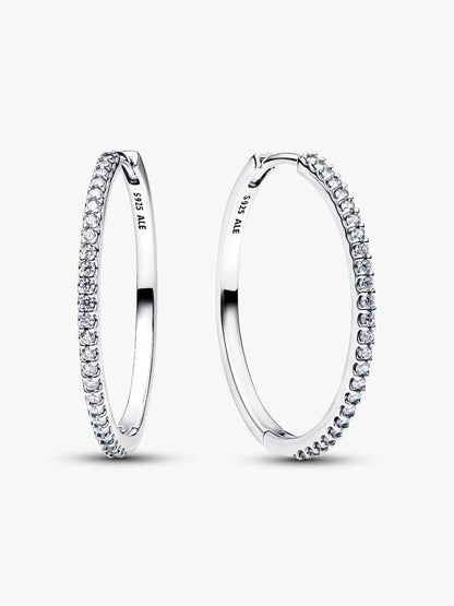 Orecchini Pandora Cerchi Grandi Pavé 294650C01