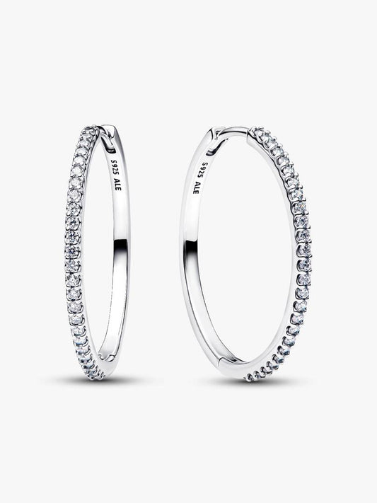 Orecchini Pandora Cerchi Grandi Pavé 294650C01