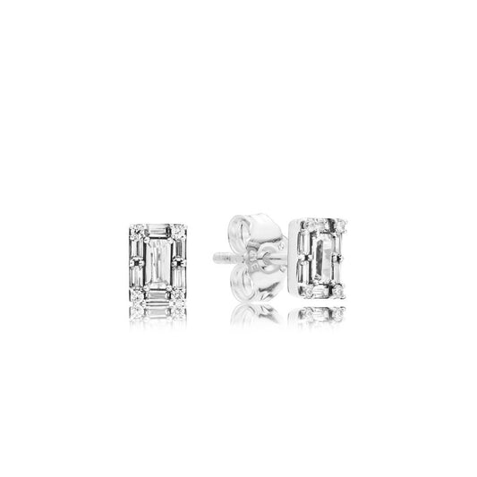 Orecchini Pandora a lobo ghiaccio splendente 297567CZ