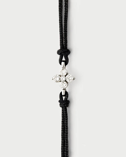 Bracciale PD PAOLA Bracciale in corda Maggie in diamanti e oro bianco PU06-A26-U
