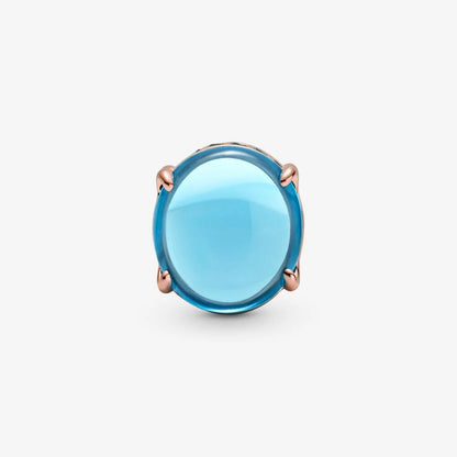 Pandora Charm with Blue Oval Cabochon Stone 789309C01