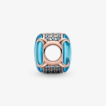 Pandora Charm with Blue Oval Cabochon Stone 789309C01