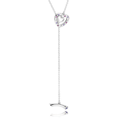 Collana Pandora Cuori Luminosi 397756nrpmx