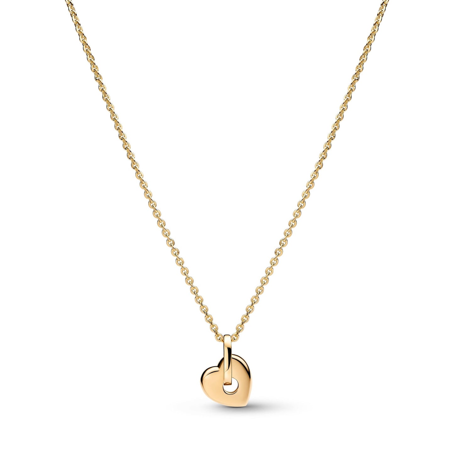 Collana Pandora Talisman Cuore in oro 14k con pavé di diamanti creati in laboratorio - 354791C01