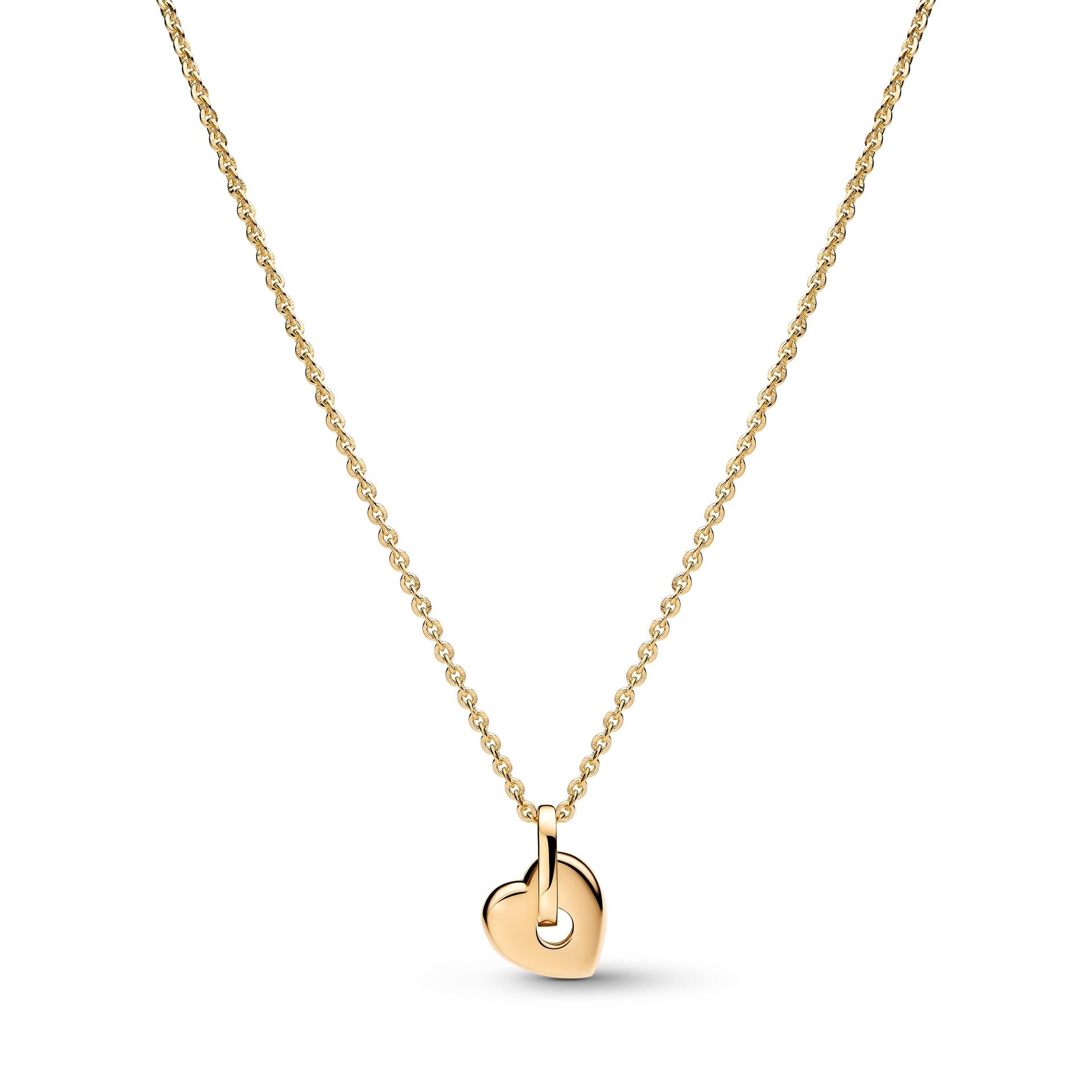 Collana Pandora Talisman Cuore in oro 14k con pavé di diamanti creati in laboratorio - 354791C01