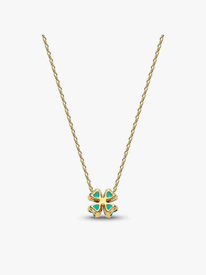 Collana Pandora Quadrifoglio Verde 364502C01