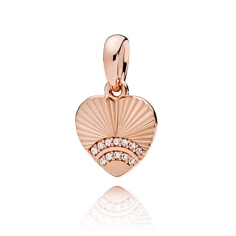Charm Pandora pendente ventaglio d'amore 387286CZ