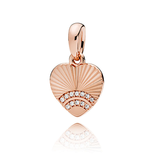 Pandora Love Fan Pendant Charm 387286CZ
