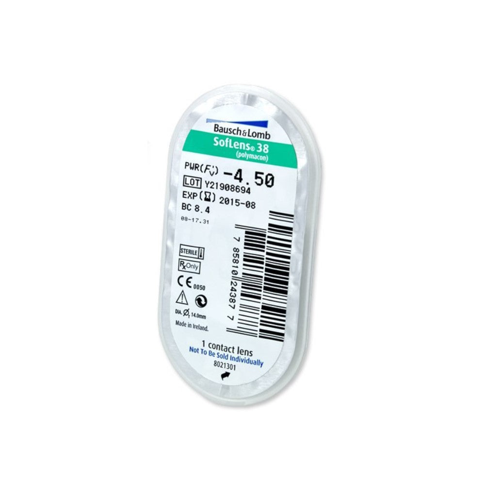 SofLens 38 Biweekly Contact Lenses (6 Lenses)