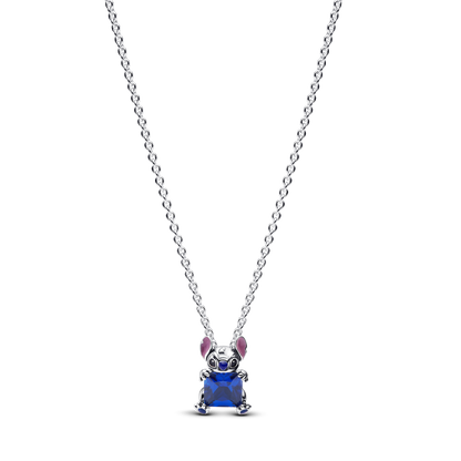 Collana Pandora Disney Stitch Blu 393743C02