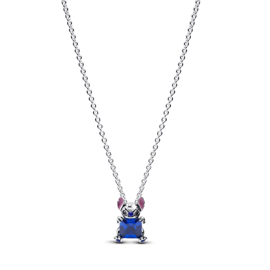 Collana Pandora Disney Stitch Blu 393743C02