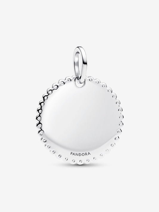 Charm Pandora Pendente Medaglia Luminosa da incidere 394007C01