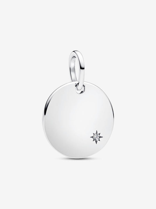 Charm Pandora Pendente Medaglia con diamante creato in laboratorio da incidere 0.012 ct 394012C01