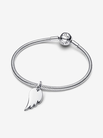 Charm Pandora Pendente Ali d'Angelo da incidere Argento Sterling 925