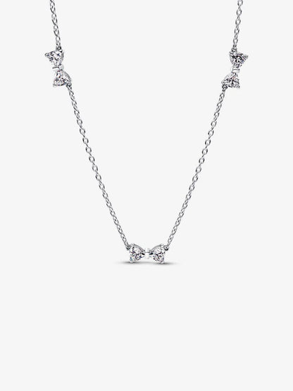 Collana Pandora con Fiocchi Luminosi Argento Sterling 925