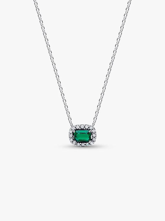 Collana Pandora Luce Rettangolo Verde 394503C01