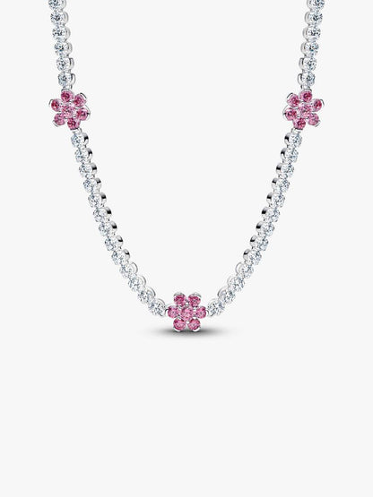 Collana Pandora Choker Fiori Rosa 394561C01