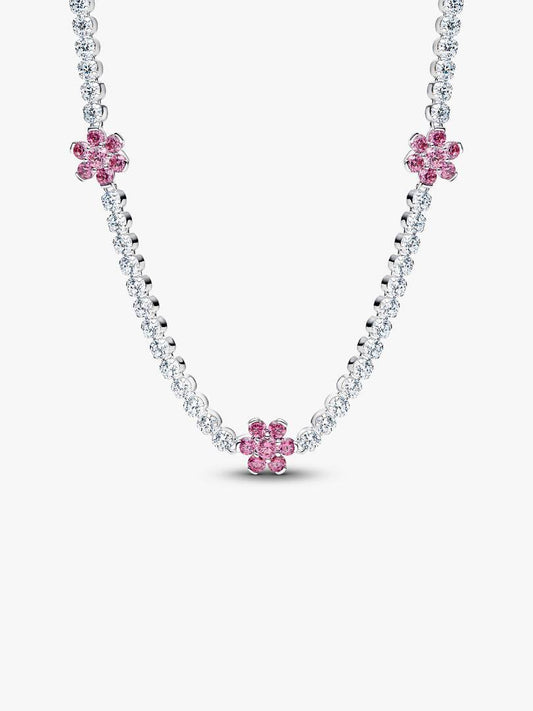 Collana Pandora Choker Fiori Rosa 394561C01