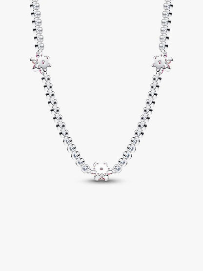 Collana Pandora Choker Fiori Rosa 394561C01