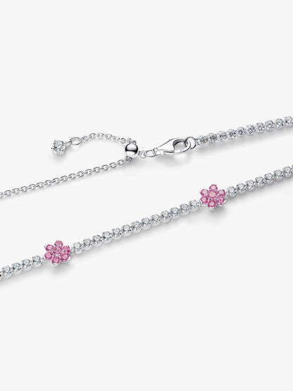Collana Pandora Choker Fiori Rosa 394561C01