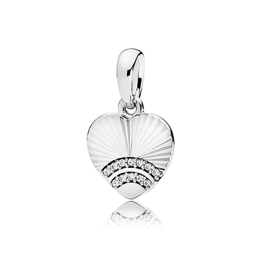 Pandora Love Fan Pendant Charm 397286CZ