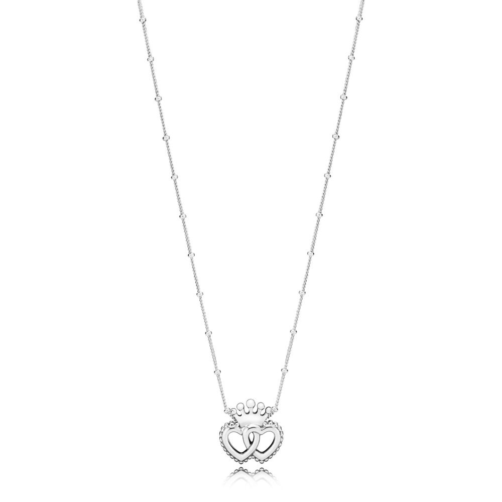 Pandora Necklace With Pendant Union of Hearts Gifts 397719-45