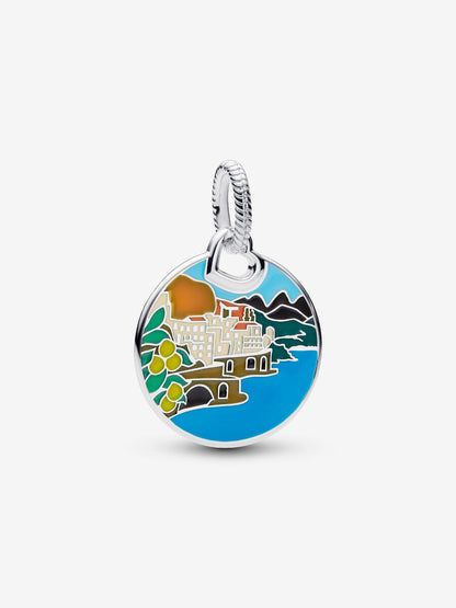 Charm Pandora Pendente Costa Italiana da Incidere Argento Sterling 925