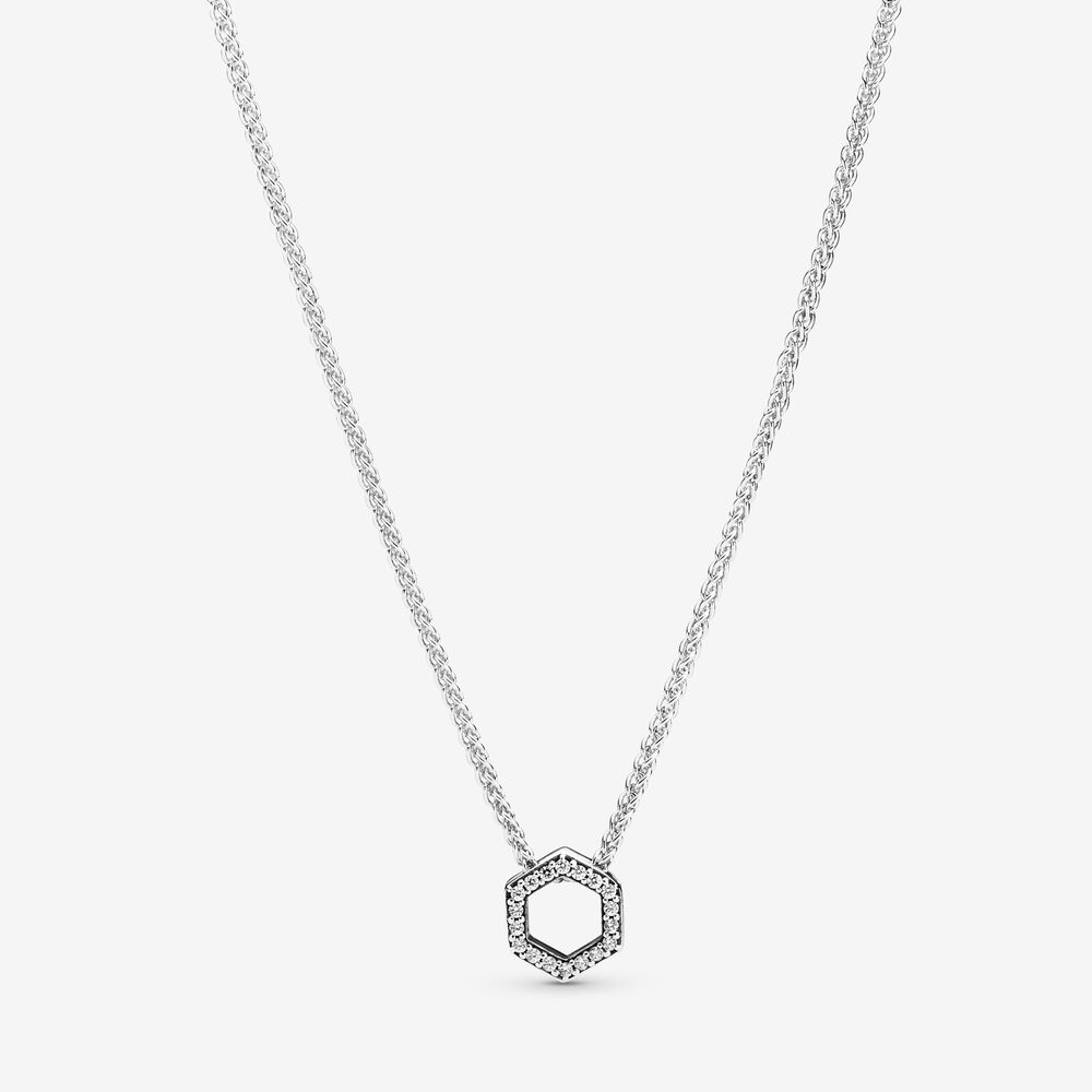 Pandora Sparkling Honeycomb Necklace 398787C01-50