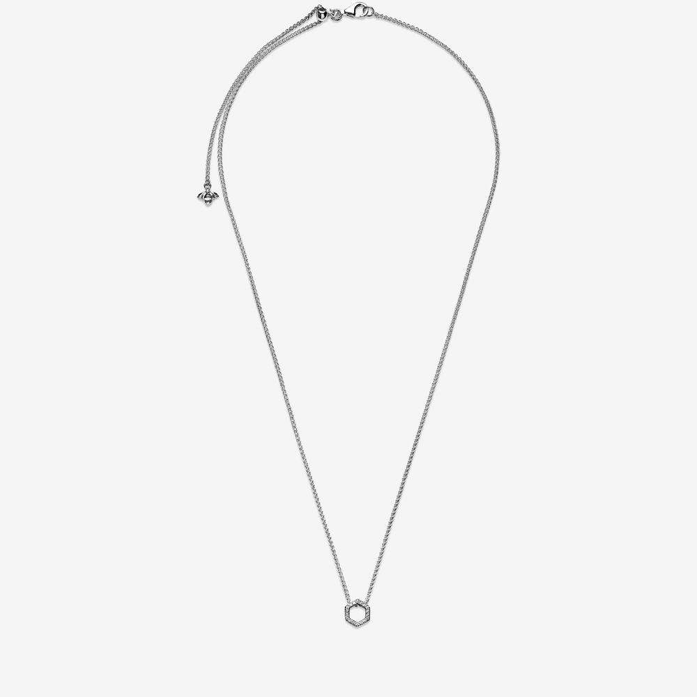 Pandora Sparkling Honeycomb Necklace 398787C01-50