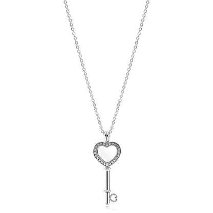 Pandora Sweet Memories Key to My Heart Necklace 396581CZ-80