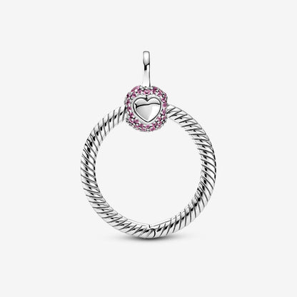 Pendente Pandora O Piccolo Rosa con Pavé Pandora Moments 399097C02