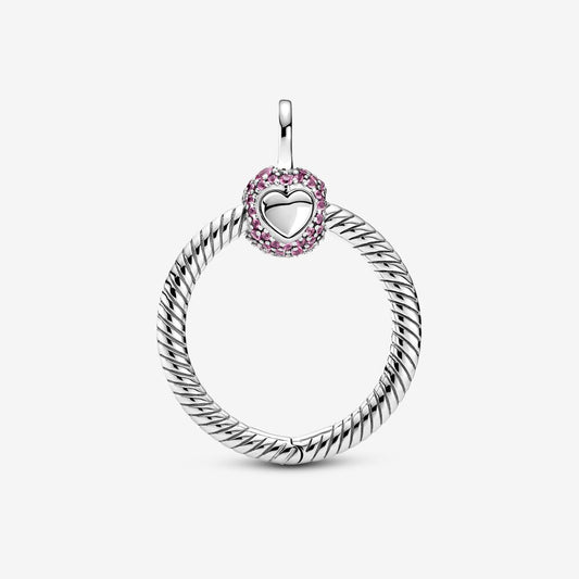 Pendente Pandora O Piccolo Rosa con Pavé Pandora Moments 399097C02