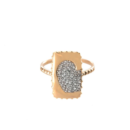 Anello Rue Des Mille Medaglia Cuore ANZ-009 RT CUO AU