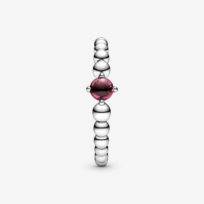 Anello Pandora Rosso Fuoco Decorato con Sfere 198598C02