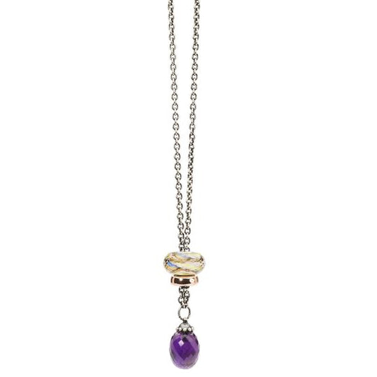 Collana Trollbeads Collana d'Argento con Ametista