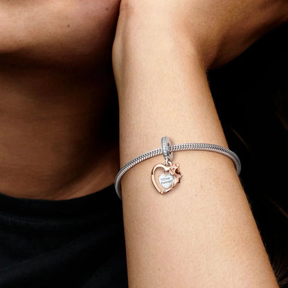 Charm Pendente Pandora Cuore e Rosa 789290C01