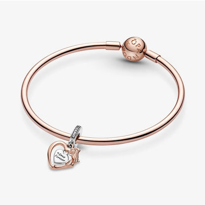 Charm Pendente Pandora Cuore e Rosa 789290C01